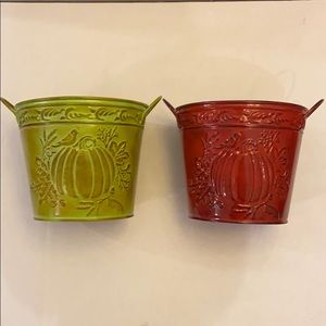 Fall Buckets Planters